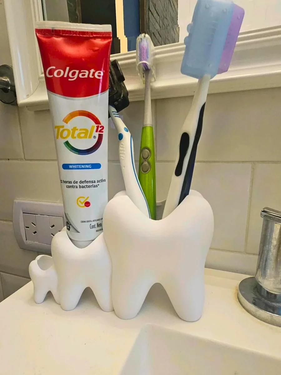 Diş Biçimli Diş Fırçalık — 3dartolyemiz atölyesinde 3D baskı