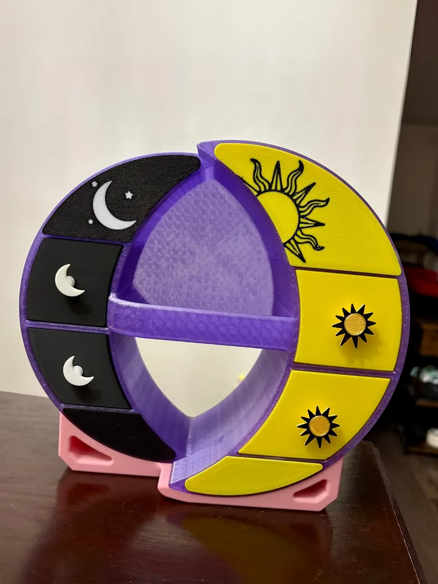 Gece ve Gündüz Takı Kutusu — 3dartolyemiz atölyesinde 3D baskı