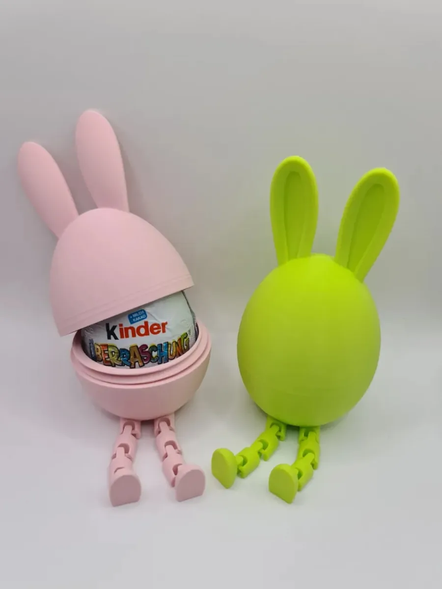 Tavşan kulaklı Kinder yumurta kutuları