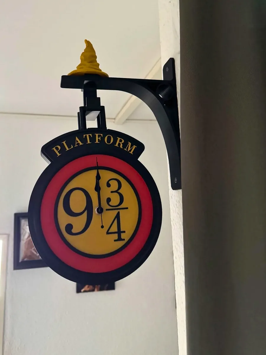 Platform 9¾ Duvar Saati — 3dartolyemiz atölyesinde 3D baskı