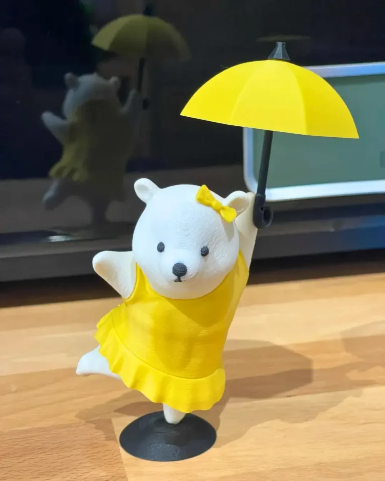 Şemsiyeli Ayıcık Biblo Figür