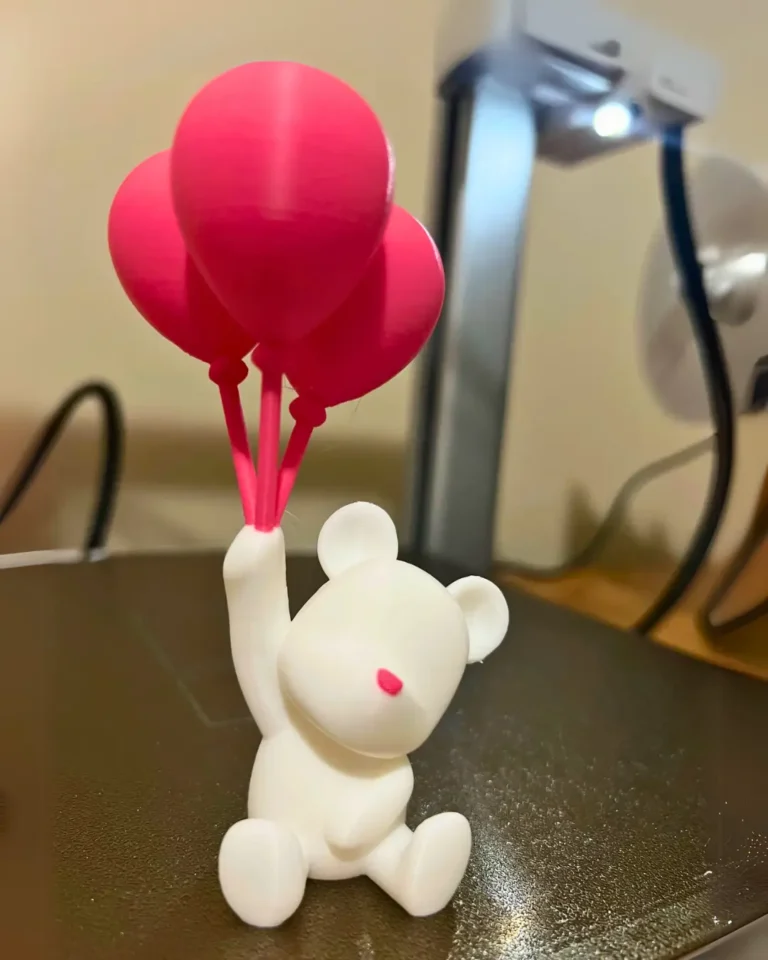 Uçan Balonlu Ayıcık Biblo Figür