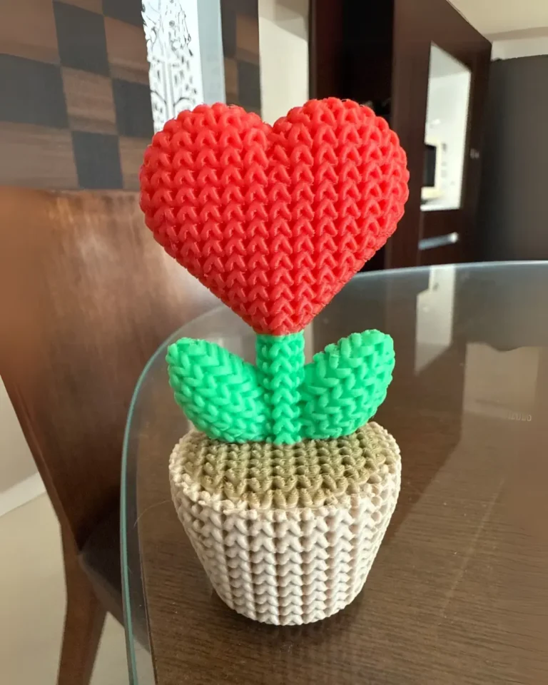 Kalpli Çiçek Biblo Saksı